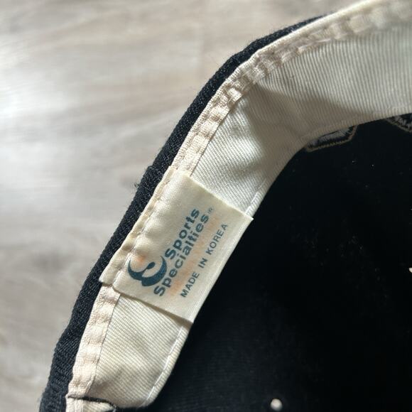 Vintage Sports Specialties Michigan Wolverines‎ Script Snapback Hat Black Wool - Picture 4 of 11